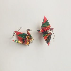 NWT Paper Crane Earrings